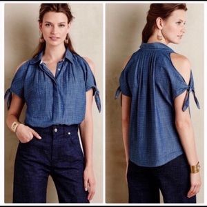 Anthropologie Denim Tank